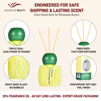 Diffuseur de parfum LOVALI HOME 50ML, senteur agrumes et citronnelle, pour la maison, le bureau, décoration, cadeau