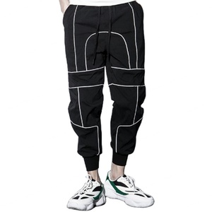 Pantalones Harem Jogger al por mayor para hombre, pantalones deportivos reflectantes de streetwear, pantalones de chándal para hombre, joggers de verano para hombre - Product Image 1