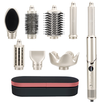Sèche-cheveux professionnel à moteur sans balais 110000 tr/min, brosse ionique multifonctionnelle, kit de coiffage haute vitesse 5 en 1