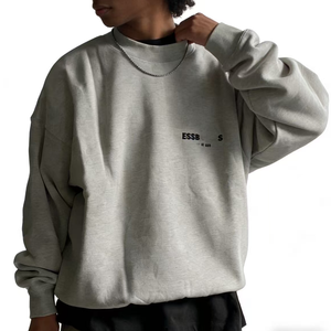 <span class=keywords><strong>Sweat</strong></span>-shirt homme Fear Core imprimé personnalisé, col rond, coupe oversize, hiver, noir, en molleton de coton épais, coupe décontractée, God - Product Image 4