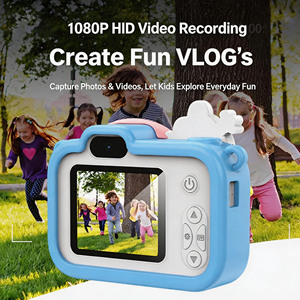 Niedliche Digitalkamera für Kinder mit Mehrfarboptionen und HD-Auflösung |   Dual-Objektiv 1080P CMOS-Sensor mit MicroSD 2,0-Zoll-TFT-Display MP3 & Spiele - Product Image 2