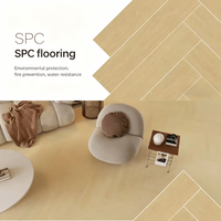 Planche de revêtement de sol en vinyle plastique SPC à clipser, imperméable, motif marbre, noyau rigide, résistant à l'usure, panneau de construction pour hôtel et appartement