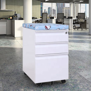 Classeur en acier <span class=keywords><strong>casier</strong></span> de <span class=keywords><strong>rangement</strong></span> en métal classeur en métal piédestal Mobile avec coussin éponge - Product Image 1