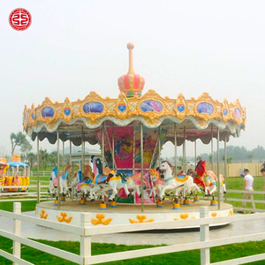 Sang trọng ngoài trời trong nhà Thiết bị sân chơi Kiddie <span class=keywords><strong>Carousel</strong></span> ngựa trẻ em vui vẻ đi vòng carrusel <span class=keywords><strong>Rides</strong></span> - Product Image 6