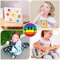 Fournisseur fiable, vente en gros d'autocollants numériques imperméables de qualité supérieure, autocollants personnalisés, autocollants ronds avec visage souriant