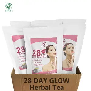 New Arrival 28 days Glow Healthy Skin Tea detox whitening tea beauty Natural herbal Rose Skin whitening tea bag