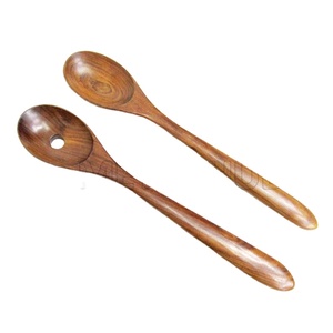 Luxury Sustainable Wooden Salad Server Set Elegant Eco Friendly <b>Flatware</b> for Occasions Giveaways Premium Kitchen Utensils - Product Image 1