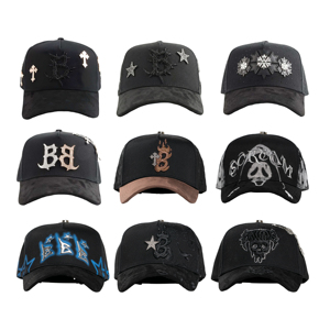 Casquettes de baseball sportives Barbas Hats Premium 2.0 Drop Bundle originales, doublées satin, visière noire, 5 panneaux, style A-Frame, Gorras - Modèle 2025 en stock - Product Image 1