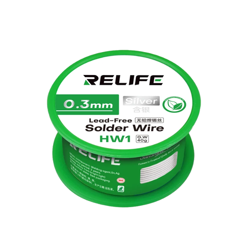 RELIFE HW1 Lead-free Silver Solder Wire 3.2 MM 40g Mobile Phone LED Appliance PCB Soldering Electronic Product Circuit Boards