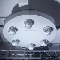 Luz Móvil de Cabeza LED con Estructura Giratoria de Aleación de Aluminio y Cabrestante Cinético para Decoración de Techo de Discotecas, Bares y Fiestas