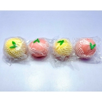 Jouet Squishy Pêche Réaliste, Balle Anti-Stress Colorée en Forme de Fruit Simulé, Populaire pour Soulager le Stress, 7cm, 14 ans et plus