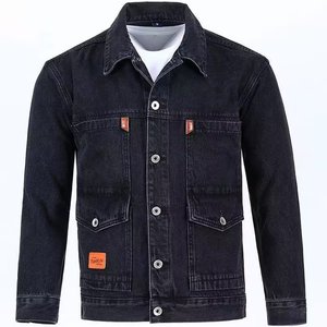 Men Loose <strong>Fitting</strong> Clothing Clothes <strong>Slim</strong> Fit Casual Workwear Denim Coat <strong>Jackets</strong> - Product Image 3