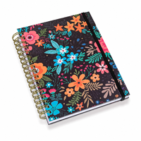 Carnet scolaire OEM A5 avec bande élastique personnalisée, carnet de bureau, fourniture directe d'usine