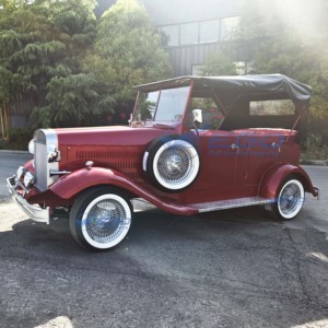 Nouvelle Voiture Classique Rouge 2025 – Voiture de Tourisme Classique, Voiture Cabriolet, Véhicule Classique, Mini-Voitures Électriques Vintage - Product Image 3