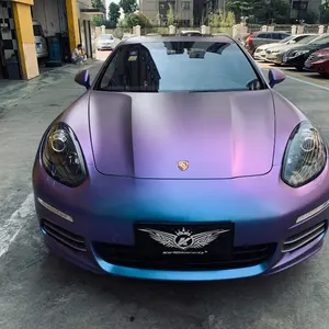 Car Vinyl Wraps Fornecedor Matte Chameleon Metallic Auto Wrapping Foil Film Anti Scratch Full Vehicle Vinyl Wrap Rolls para carros