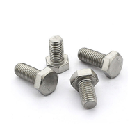 304 316 Baja Tahan Karat ANSI/ASME B18.2.1 Sekrup Kepala Heksagonal Setengah Ulir Penuh Inch Hex Cap Screw Hexagon Head Bolt 10 # -32 1/4-20 1/2-13 3/4-10