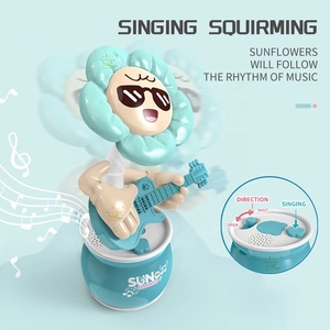 Điện nói chuyện ghi âm nhạc hoa Đồ chơi trượt ca hát và nhảy múa hướng dương vết sưng và đi đồ chơi Rock Roll búp bê cho bé - Product Image 4