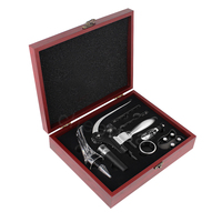 Grand coffret cadeau drôle d'ouvre-bouteille de vin avec coffret en bois et coffret cadeau de vin