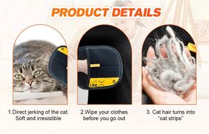 Nouveau Gant Électrostatique 2026 pour l'Élimination des Poils d'Animaux, Lavable, pour le Toilettage des Chiens et des Chats sur Sièges de Voiture, Canapés et Tissus d'Ameublement - Product Image 3