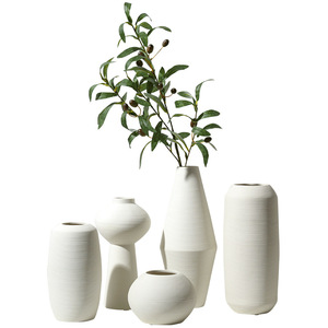 Nuovo Design Minimalista <span class=keywords><strong>Vaso</strong></span> in Ceramica per Decorazione Tavola, <span class=keywords><strong>Vaso</strong></span> per Fiori in Argilla Ceramica Nordica Fatto a Mano <span class=keywords><strong>con</strong></span> Effetto Filigrana - Product Image 1