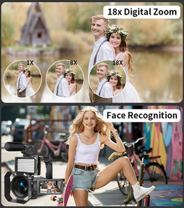 Vente flash, caméra vidéo professionnelle de haute qualité 8K 96MP CMOS 120° grand angle, <span class=keywords><strong>zoom</strong></span> 18x, anti-vibration, WiFi, vloggers FHD8KS - Product Image 6