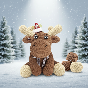 Kit de Ganchillo Pafu <span class=keywords><strong>para</strong></span> Principiantes, Lindos Herramientas de Hilo, Kit de Manualidades de Peluche de Animales Hechos a Mano, Logotipo Personalizado, Muñeco de Alce DIY, Tela Textil - Product Image 1