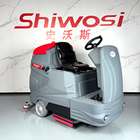 Fabrication chinoise directe, laveuse de sols industrielle SHIWOSI avec réservoir de 300L pour l'entretien des sols des usines industrielles lourdes
