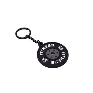 Hot Selling 2-Inch Gym Rack <b>Weight</b> <b>Plate</b> Keychain Rubber Loaded Vest Barbell for Lifting Concrete Barbell Concrete Loaded Vest - Product Image 1