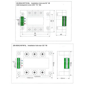 Módulo Regulador de Voltaje de CA Trifásico YHKJ, Relé de Estado Sólido Monofásico con Tiristor; Regulador de Potencia para Ajuste de Energía - Product Image 4