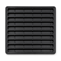 Plateau antistatique personnalisé avec compartiments pour appareils numériques, composants de matériel, emballage intérieur thermoformé en PET