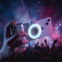 Anneau lumineux rechargeable pour téléphone portable, multifonction, flash et lumière d'appoint pour la photographie