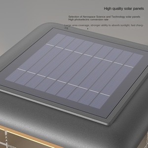 IP65 Étanche LED Jardin Colonne Lampe RVB Petite Pelouse Extérieure Applique Murale pour Villa Porte pour Système Solaire <span class=keywords><strong>Pier</strong></span> et Porte - Product Image 4