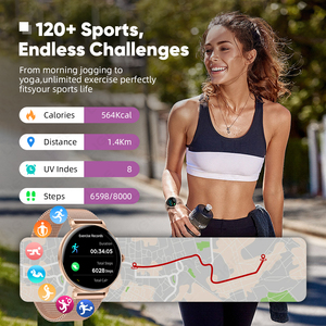 Lige bwjx523 quay số cuộc gọi Smartwatch ai trợ lý giọng nói điều khiển âm nhạc GPS theo dõi <span class=keywords><strong>iOS</strong></span> <span class=keywords><strong>Android</strong></span> tương thích mặc thiết bị cho phụ nữ - Product Image 2