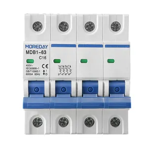 MOREDAY L7 Ac Mcb 1P 2P 3P 4P 6a 16a 20a 40a 63a 230V 400V Cb Ce Semko Electric Mini Circuit Breaker Nhà Sản Xuất