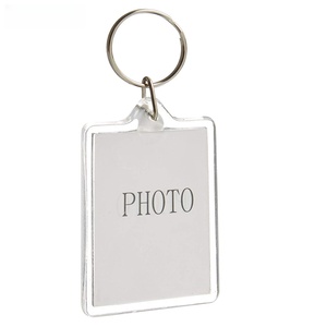 Tự làm móc chìa khóa Keyring tùy chỉnh in rõ ràng trống trong suốt khung ảnh mở Acrylic Keychain làm cho 3.5 của riêng bạn 4cm 4.4cm 5cm - Product Image 2