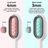 Peigne pour animaux de compagnie avec logo personnalisé, pour enlever les poils des chats, accessoires pour chiens et chats, brosse de massage pour chiens et chats, brosse à laine pour toilettage des animaux