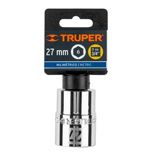BOX 3 Douille 27 mm, 6 points, entraînement 3/4 po, TRUPER - Product Image 4