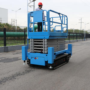 Gunting listrik bergerak hidrolik, <span class=keywords><strong>Platform</strong></span> 4-12m pengangkat pria untuk konstruksi baja arus baru pengangkat perancah - Product Image 4