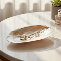 Ensemble de service personnalisé pour caviar naturel Serveur de caviar Assiettes en nacre blanche