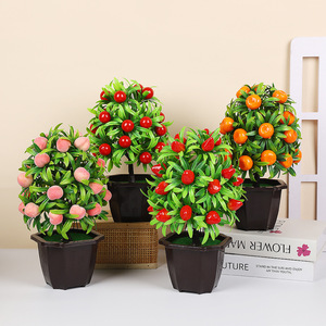Planta Artificial de Fruta de la Fortuna en Maceta de Yiwu Datuo Florist, 14*30 cm, Adorno Decorativo de Plástico para Interiores - Product Image 2