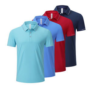 Venta al por mayor Material resistente al sudor Ajuste moderno Entrenamiento Polo Tees Tenis Ropa Golf Fit - Product Image 3
