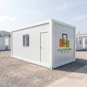 Maison conteneur détachable TOPPRE Engineering, maison préfabriquée modulaire, 100% étanche, boulons dissimulés pour camp de travailleurs, dortoir - Product Image 1
