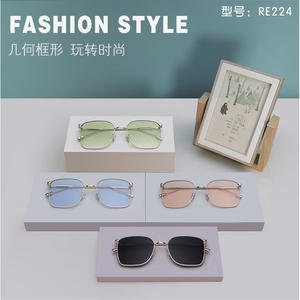 แว่นกันแดด Gm ทรง Unisex กรอบโลหะ เลนส์ PC ป้องกันรังสียูวี 400 ประเภท 3 ป้องกันแสงแดด สีเหลือง ความแข็งแรงสูง สไตล์แฟชั่น - Product Image 5