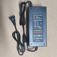 Chargeur de prise XLR 54.6V 2A avec ventilateur de refroidissement chargeur de Scooter électrique prise EU/US/UK/AU