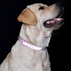 <span class=keywords><strong>Collar</strong></span> de camuflaje para perro, accesorio reflectante de nailon ajustable, color rosa - Product Image 4