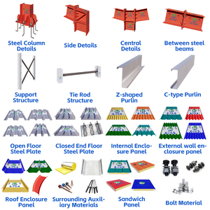 पूर्वनिर्मित भवन इस्पात संरचना गोदाम पूर्वनिर्मित कार्यशाला - Product Image 3