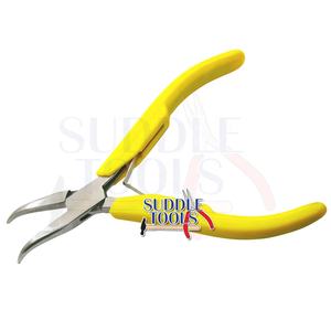 Pince à bec effilé courbé LS Light Series 120 mm en acier inoxydable léger 100 g pour la fabrication de bijoux et de montres DIY - Product Image 2