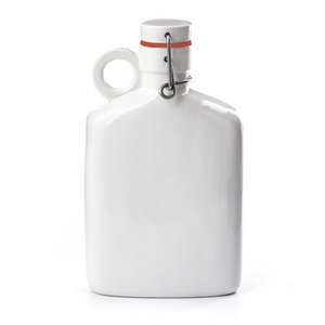 Bán buôn tùy chỉnh độc đáo hình vuông sứ trắng <span class=keywords><strong>Flask</strong></span> cũ gốm nhỏ chai rượu vang cho Whisky Bar cung cấp Whisky <span class=keywords><strong>Hip</strong></span> <span class=keywords><strong>Flask</strong></span> - Product Image 1