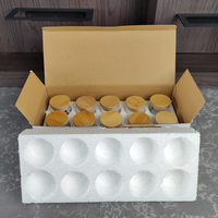 Cuisines 120ml 10pcs ensemble de bocaux de stockage en verre borosilicaté hermétique