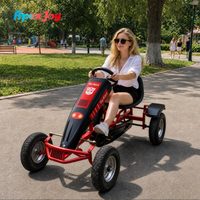 ApexJoy Go Pedal Racer - Go Kart de Pedales para Adultos, Monoplaza, Carga de 160 kg, Neumáticos de 16 Pulgadas, Sistema de Doble Freno, Alquiler para Parques de Diversiones